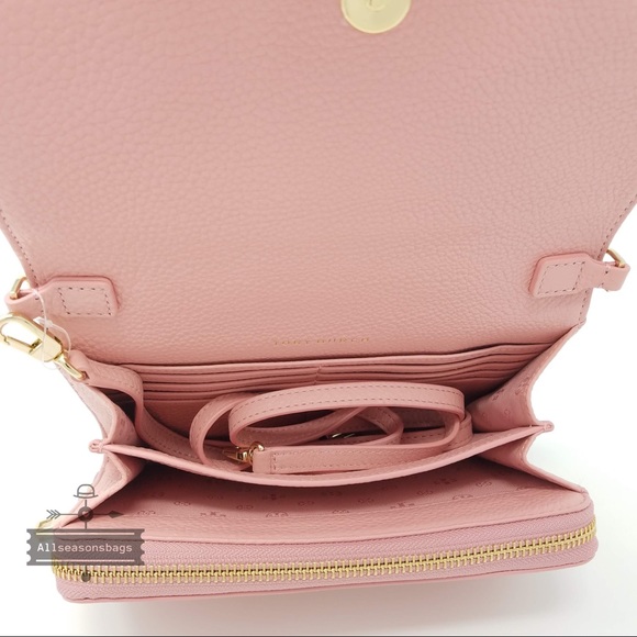 Tory Burch Bombe flat crossbody clutch cameo bag - Picture 5 of 8